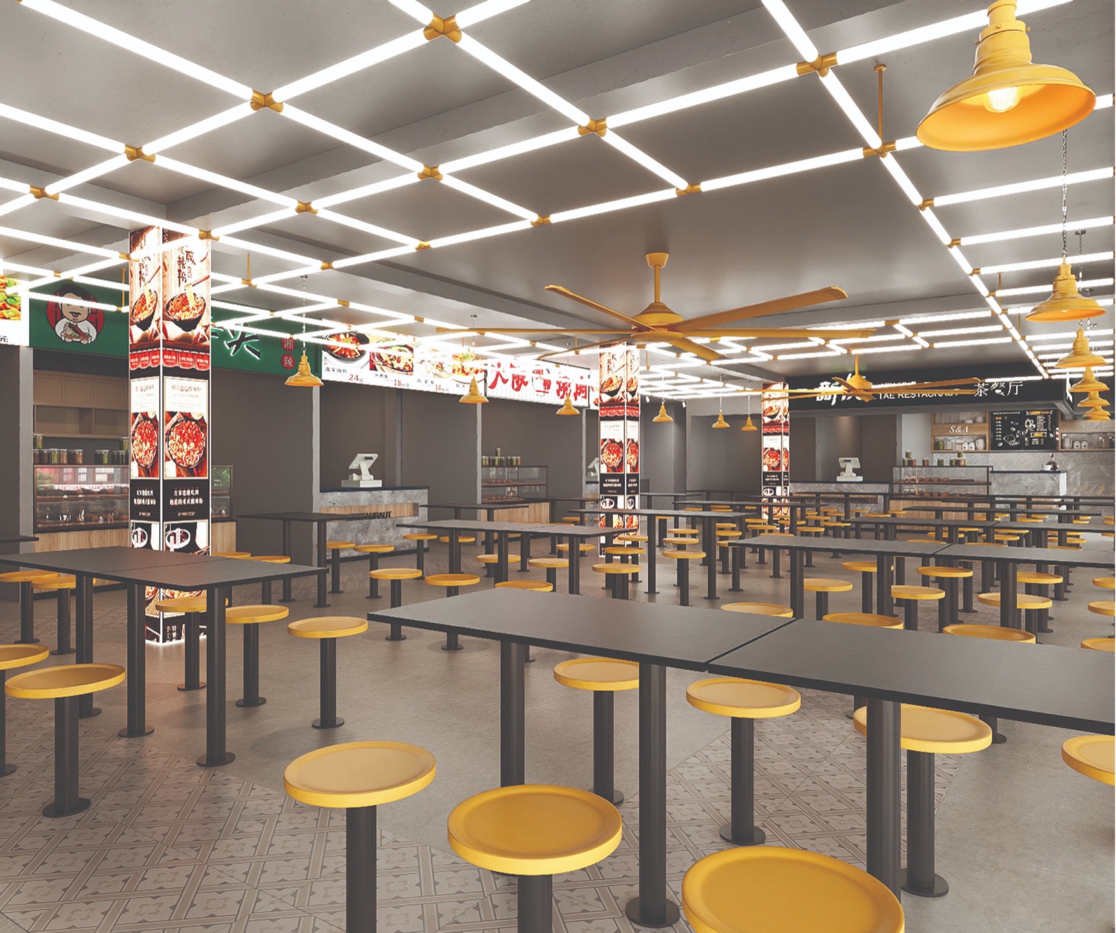 Linear LED Ceiling Grid