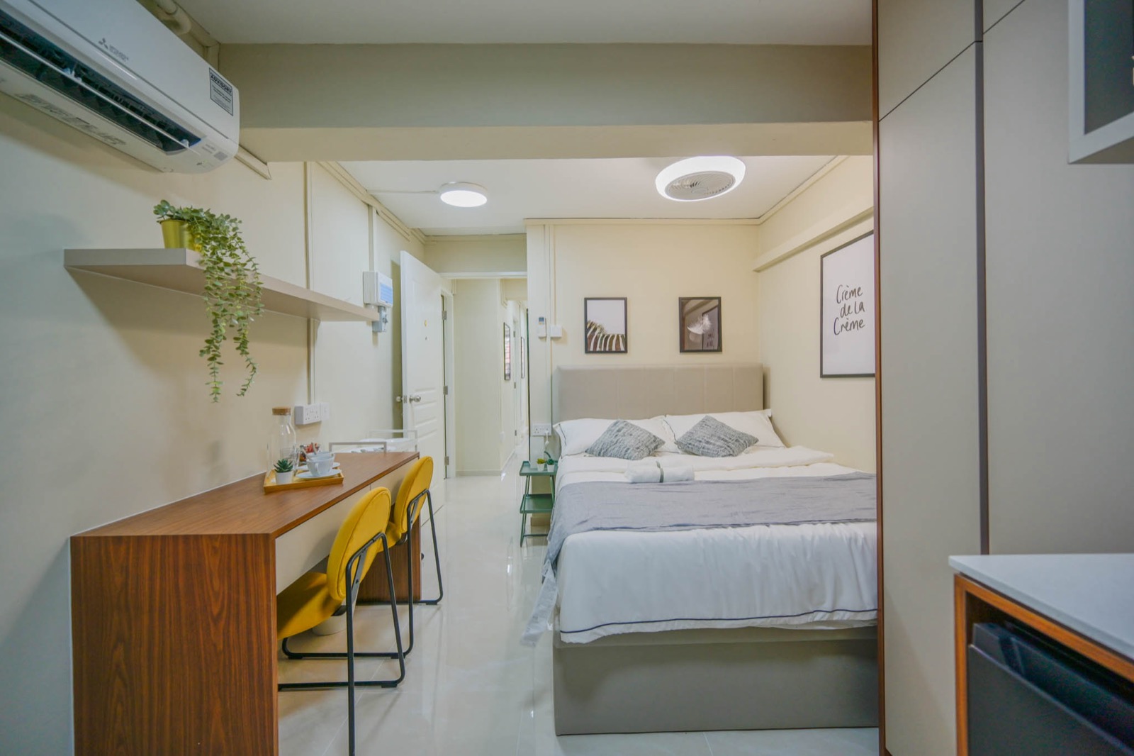 Warm Neutral Palette & Aircon Comfort