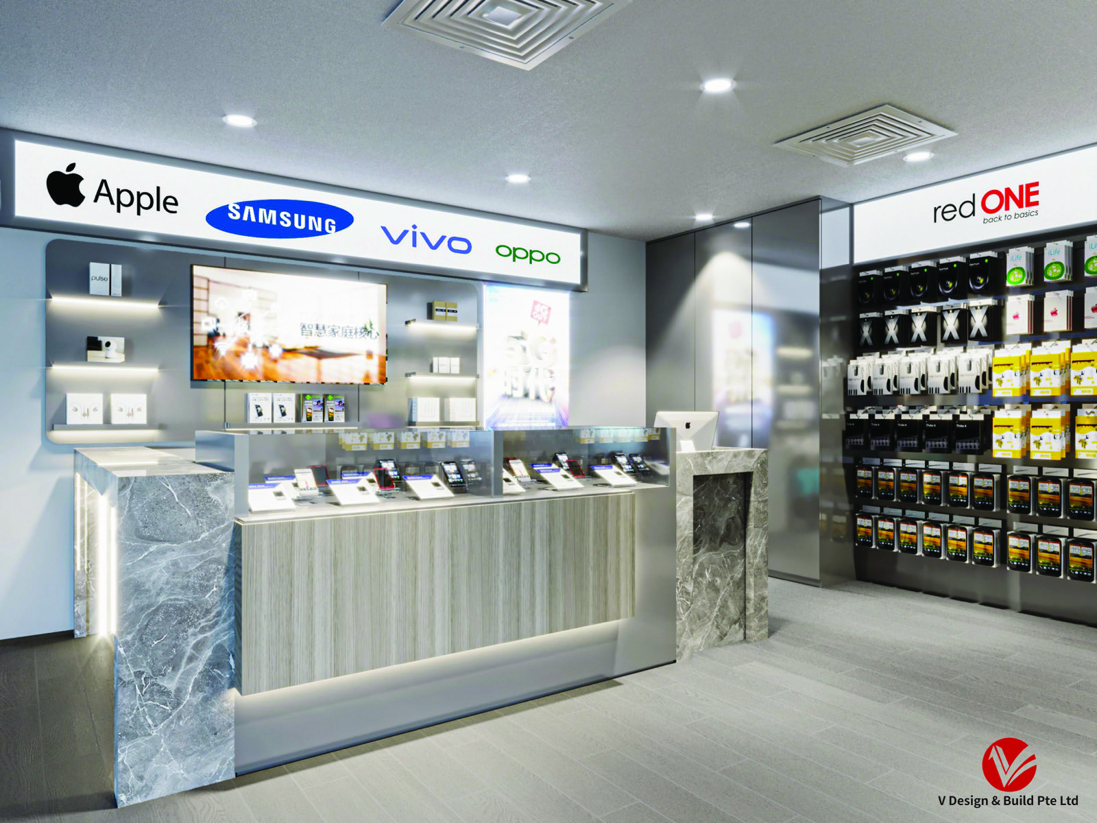 Interior — Brand Light-Boxes & Accessory Display Walls